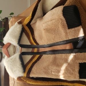 Coach Shearling Bomber Jacket Brand New